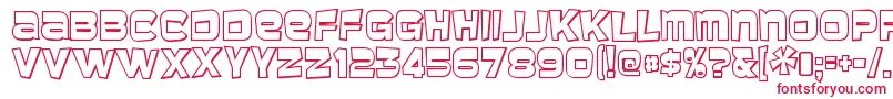 BaveusethreedRegular Font – Red Fonts