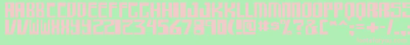 shellhead bold Font – Pink Fonts on Green Background