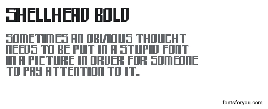 Шрифт Shellhead bold