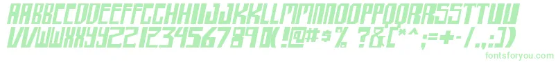 shellhead itallic-Schriftart – Grüne Schriften