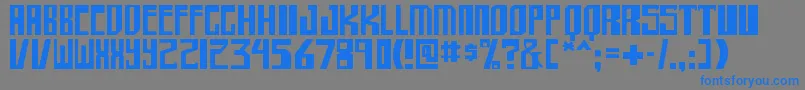 shellhead Font – Blue Fonts on Gray Background