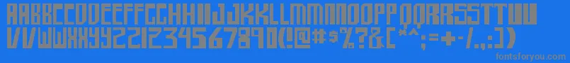 Czcionka shellhead – szare czcionki na niebieskim tle