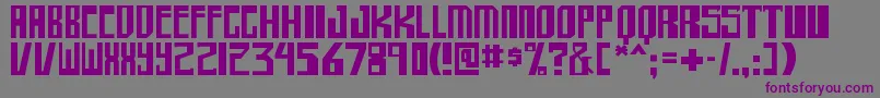 shellhead Font – Purple Fonts on Gray Background
