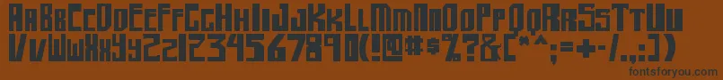 shellhead2 bold-Schriftart – Schwarze Schriften auf braunem Hintergrund