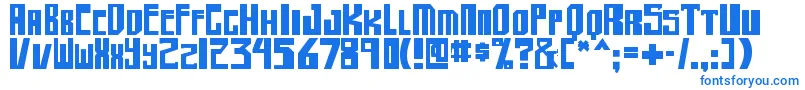 Шрифт shellhead2 bold – синие шрифты на белом фоне