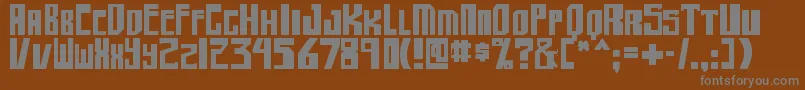 Шрифт shellhead2 bold – серые шрифты на коричневом фоне