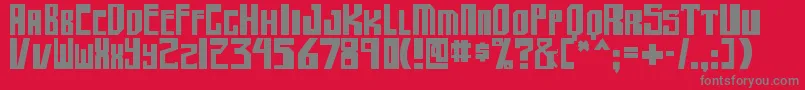 Шрифт shellhead2 bold – серые шрифты на красном фоне