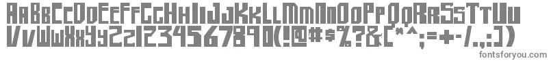 shellhead2 bold Font – Gray Fonts on White Background