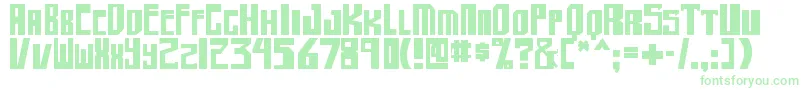 shellhead2 bold Font – Green Fonts on White Background