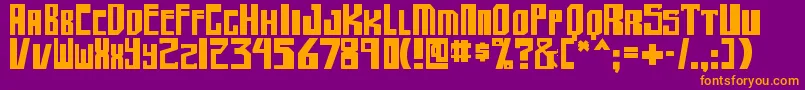 Шрифт shellhead2 bold – оранжевые шрифты на фиолетовом фоне