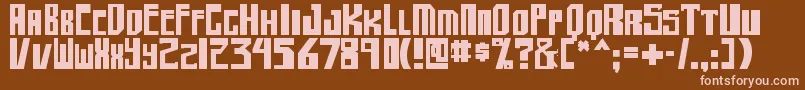 Шрифт shellhead2 bold – розовые шрифты на коричневом фоне