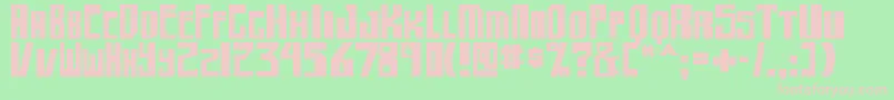 shellhead2 bold Font – Pink Fonts on Green Background