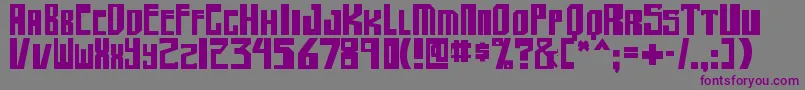 Шрифт shellhead2 bold – фиолетовые шрифты на сером фоне