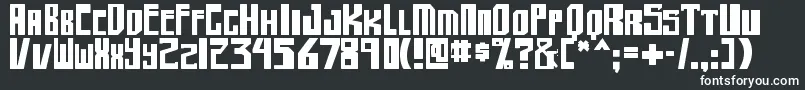 shellhead2 bold Font – White Fonts on Black Background