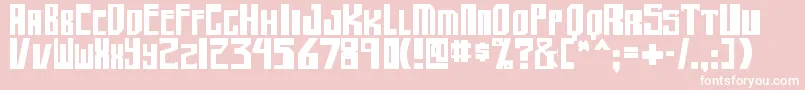 フォントshellhead2 bold – ピンクの背景に白い文字
