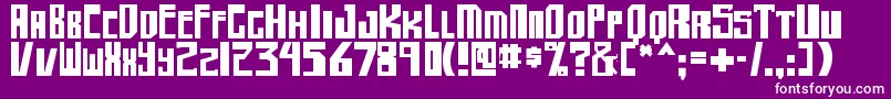 shellhead2 bold Font – White Fonts on Purple Background
