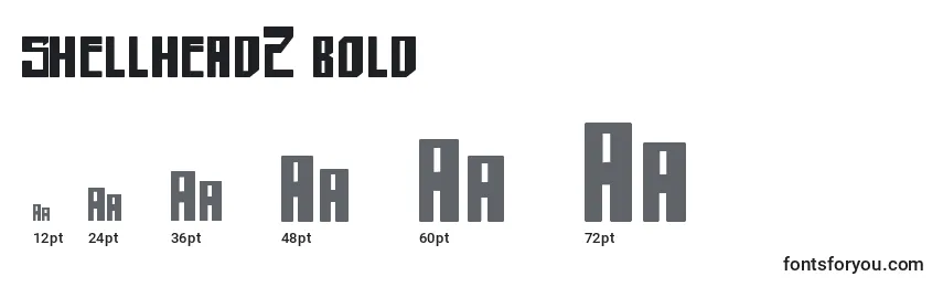 Shellhead2 bold Font Sizes