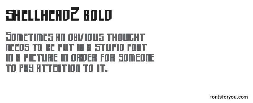 Review of the Shellhead2 bold Font