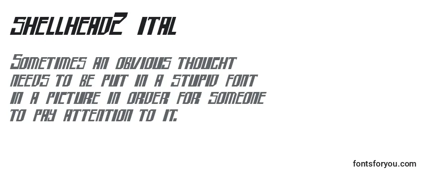 Review of the Shellhead2 ital Font