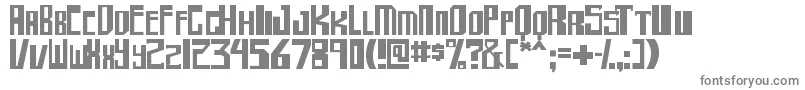 shellhead2-Schriftart – Graue Schriften auf weißem Hintergrund