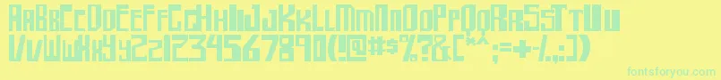 More about shellhead2 Font shellhead2 Font – Green Fonts on Yellow Background