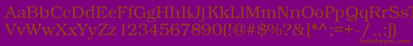 Kacstdigital Font – Brown Fonts on Purple Background