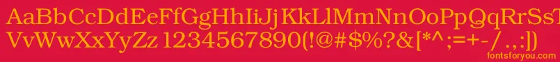 Kacstdigital Font – Orange Fonts on Red Background