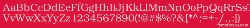 Kacstdigital Font – Pink Fonts on Red Background