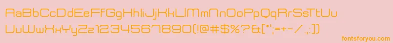 Shepherdy Font – Orange Fonts on Pink Background