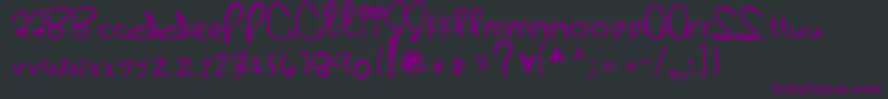 Sherbert Font – Purple Fonts on Black Background
