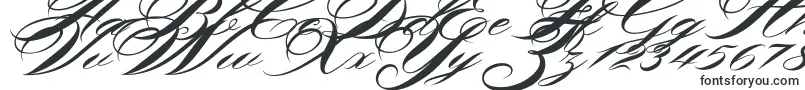 Шрифт Shergine – шрифты с завитушками