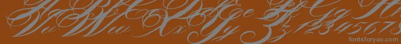 Шрифт Shergine – серые шрифты на коричневом фоне