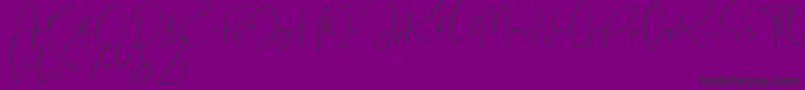 Sheridan Font – Black Fonts on Purple Background