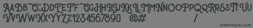 Sherlock Press Personal Use Font – Black Fonts on Gray Background