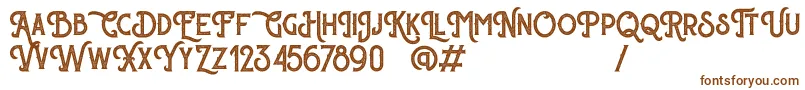 Подробнее о шрифте Sherlock Press Personal Use Шрифт Sherlock Press Personal Use – коричневые шрифты