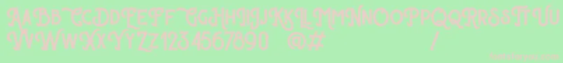 Sherlock Press Personal Use Font – Pink Fonts on Green Background
