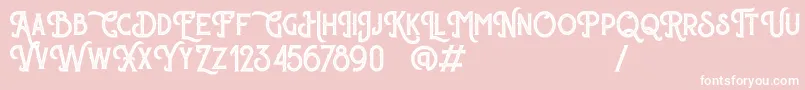 More about Sherlock Press Personal Use Font Sherlock Press Personal Use Font – White Fonts on Pink Background