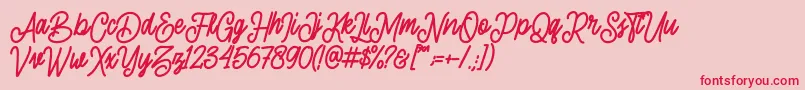 Подробнее о шрифте sherly shane demo Шрифт sherly shane demo – красные шрифты на розовом фоне