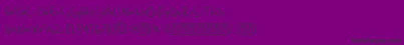 Sherringham Font – Black Fonts on Purple Background