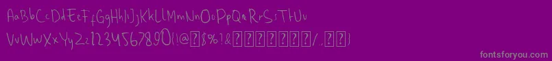 Sherringham Font – Gray Fonts on Purple Background