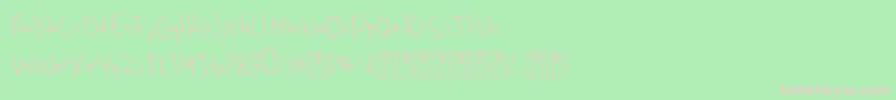 Sherringham Font – Pink Fonts on Green Background