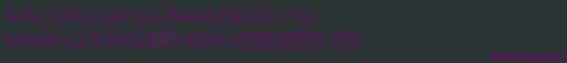 Sherringham Font – Purple Fonts on Black Background
