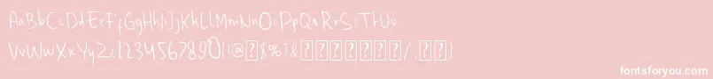 Sherringham Font – White Fonts on Pink Background
