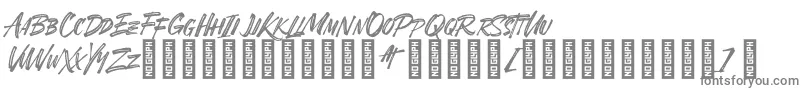 SheTerror Regular Font – Gray Fonts on White Background