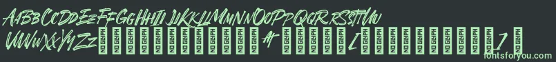 SheTerror Regular Font – Green Fonts on Black Background