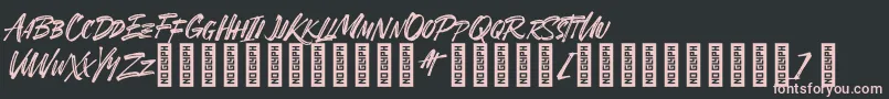 SheTerror Regular Font – Pink Fonts on Black Background