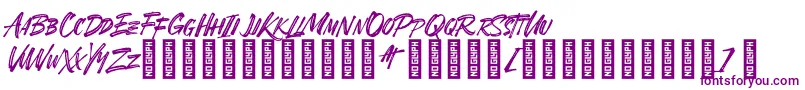 SheTerror Regular Font – Purple Fonts on White Background
