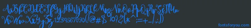More about sheyna Font sheyna Font – Blue Fonts on Black Background