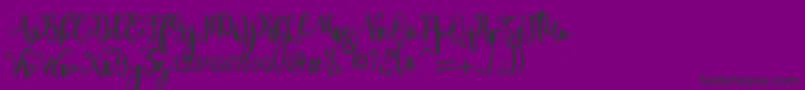 sheyna Font – Black Fonts on Purple Background