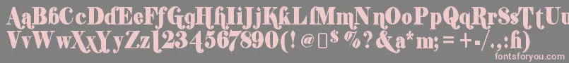 shifty chica 2 Font – Pink Fonts on Gray Background